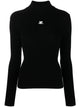 Courregès Logo Turtle-Neck Sweater