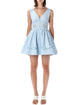 Self-Portrait Embroidered Mini Cotton Dress