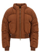 Elisabetta Franchi Down Jacket With Curled Sleeves