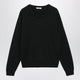 Lemaire Coal Alpaca Wool Blend Crew Neck Sweater