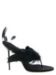 Paris Texas 'Lidia Feather Thong' Mules