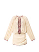 Isabel Marant Ludy Beige Red Cotton Dresses