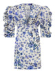 Isabel Marant Grey Doris Dress Blue Flower Print