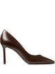 Jimmy Choo Chocolate Leather Romy 85 Pumps