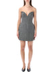 Self-Portrait Self-Portrait Grey Bandeau Mini Dress