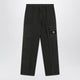 Stone Island Loose Cargo Trousers In Grey Cotton Ripstop