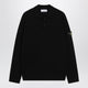 Stone Island Black Wool Polo Sweater