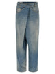Maison Margiela 'Wrap' Asymmetric Closure Jeans