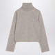 Mm6 Maison Margiela Beige Wool Blend Turtleneck Sweater