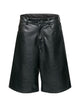 Mm6 Maison Margiela Faux Leather Bermuda Shorts