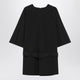 Mm6 Maison Margiela Black Wool-Blend Mini Dress