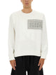 Mm6 Maison Margiela White Cotton Sweatshirt