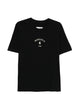 Mm6 Maison Margiela Black Tshirt With Logo Print