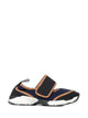 Marni Dark Blue And Black Mary Jane Running Polyamide Sneakers