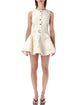 Self-Portrait Self-Portrait Broderie Denim Mini Dress