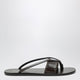 Jude Brown Leather Flipflop Sandals