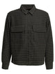 Needles Dobby Square Black Rayon Polyester Lightweight Jacket