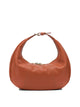 Le Tanneur Orange Calf Leather Shoulder Bag
