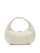 Le Tanneur White Calf Leather Shoulder Bag