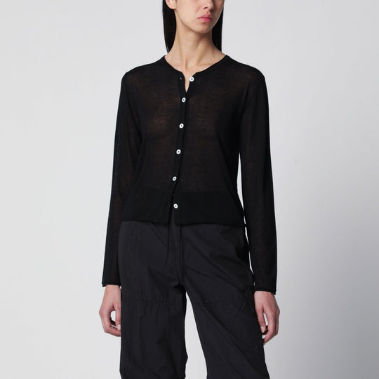 Dunst Black Cottonblend Cardigan