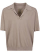 Uma Wang Short "Rib Crepe" Polo