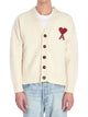 Ami Paris Ami De Coeur Wool Cardigan