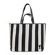 Ami Large Ami De Coeur Striped Tote Bag