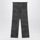 Prada Black/White Herringbone Pants
