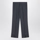 Prada Wide Grey Mohair And Silk Trousers