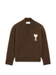 Ami Paris Ami De Coeur Wool Polo Sweater