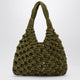 Hibourama Vannifique Big Bag In Khaki Velvet