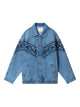 Isabel Marant Marant Julian Embroidered Denim Jacket
