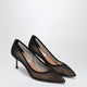 Aquazzura Voile Black Pumps In Satin And Mesh