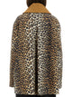 Ganni Leopard Print Midi Jacket