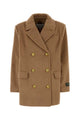 Ganni Camel Wool Blend Coat