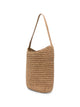 The Row Beige Raffia Soul Bag