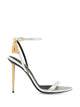 Tom Ford Padlock Leather Heel Sandals