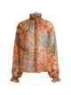 Etro Orange Multicolour Paisley Shirt