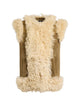 Etro Shearling Waistcoat Embroidery