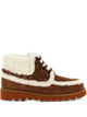 Valentino Vlogo-Detail Lace-Up Leather Boots