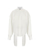 Darkpark Darkpark White Cotton Polyamide Elastane Shirt