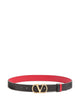 Valentino Garavani Vlogo Signature Reversible Belt In Glossy Leather