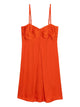 Zadig&Voltaire Short Red Satin Straps Dress