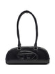 Diesel 1Dr Dome Shoulder Bag - - Leather - Black