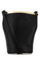 Tod's Black Leather Magenta Bucket Bag