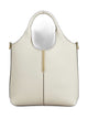 Tod's Leather Mini Tote Bag With Branded Metal Bar Accessory