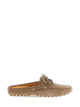 Tod's Beige Side Laces Slip On Shoes