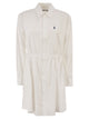 Polo Ralph Lauren Cotton Shirt Dress With Drawstring Waist