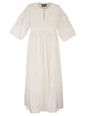 Weekend Maxmara Wkdtilde – Long Cotton Dress With Tone-On-Tone Embroidery