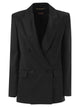 Maxmara Studio Msearca – Double-Breasted Blazer In Fluid Satin